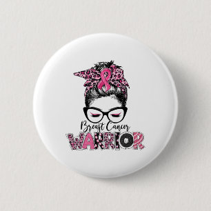 Rosa Band Brustkrebs-Bewusstseins-Kriegerin Unorde Button