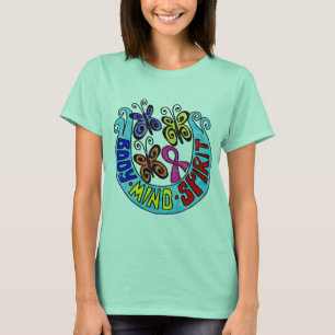 Rosa Band: Brustkrebs-Körper * Verstand * Geist T-Shirt
