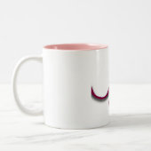 Rosa Band-Brustkrebs Zweifarbige Tasse (Links)