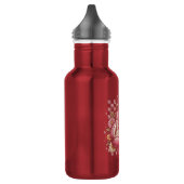 Rosa Band Brustkrebsbewusstsein Edelstahlflasche (Links)