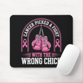 Rosa Band Brustkrebsbewusstsein Rosa Kampf Mousepad (Mit Mouse)