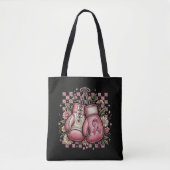 Rosa Band Brustkrebsbewusstsein Tasche (Vorderseite)