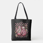 Rosa Band Brustkrebsbewusstsein Tasche (Rückseite)