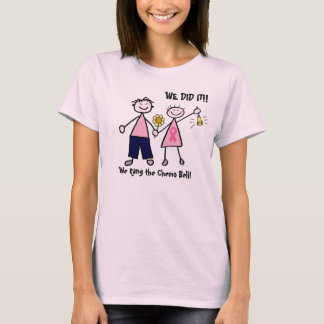 Rosa Band Chemo Paare schellen den Bell-T - Shirt