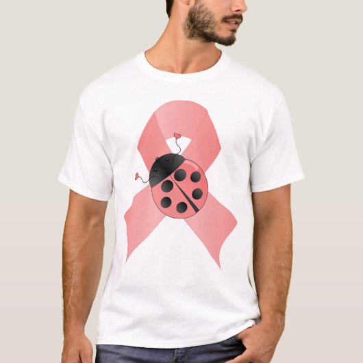Rosa Band-Dame Bug T-Shirt (Vorderseite)