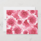 Rosa Band danken Ihnen Dankeskarte (Rückseite)