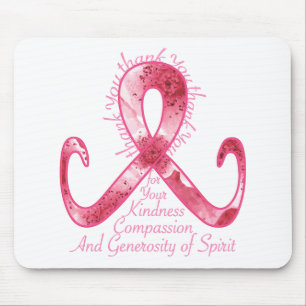 Rosa Band danken Ihnen Mousepad