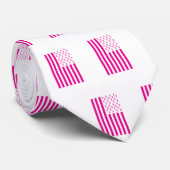 Rosa Band-Flagge-Brustkrebs-Bewusstsein Krawatte (Gerollt)