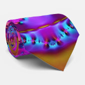 Rosa Band-Fraktal Krawatte (Gerollt)