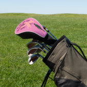 Rosa Band für das Bewusstsein für Krebs Frau Golfe Golf Headcover (In SItu)