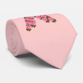 Rosa Band gemacht von den rosa Rosen Krawatte (Gerollt)