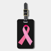 Rosa Band Gepäckanhänger (Vorderseite vertikal)