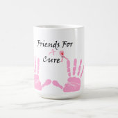 Rosa Band-Handdruck-Tasse Kaffeetasse (Mittel)
