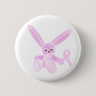 Rosa Band-Häschen Button