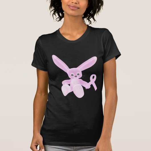 Rosa Band-Häschen T-Shirt (Vorderseite)