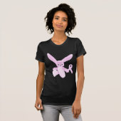 Rosa Band-Häschen T-Shirt (Vorne ganz)