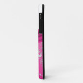 Rosa Band-Herz-Damast iPhone 5 Fall Case-Mate iPhone Hülle (Hinten/Links)
