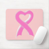 Rosa Band-Herz Mousepad (Mit Mouse)