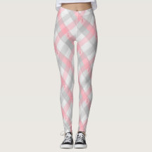 Rosa Band-karierte BC Leggings