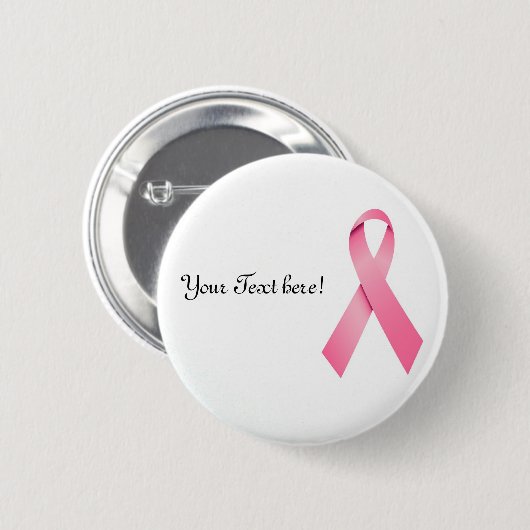 Rosa Band-Knopf Button (Vorne & Hinten)