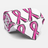 Rosa Band Krawatte (Gerollt)