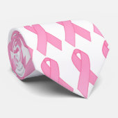 Rosa Band Krawatte (Gerollt)