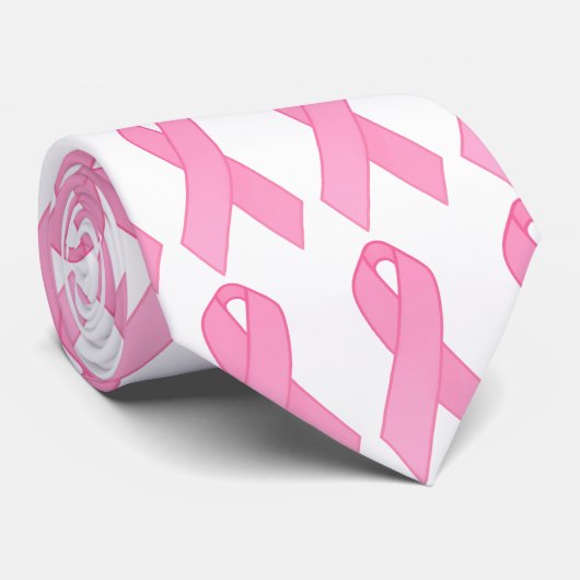 Rosa Band Krawatte (Gerollt)