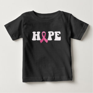 Rosa Band Krebsbewusstsein Brustkrebs Hoffnung Baby T-shirt