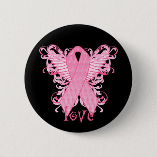 Rosa Band-Liebe Button
