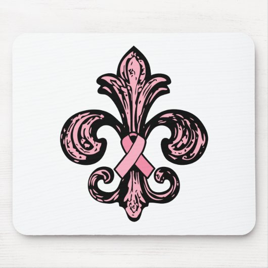Rosa Band-Lilie Mousepad (Vorne)