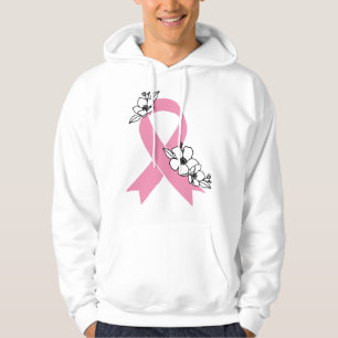Rosa Band mit Blüten Sweatshirt