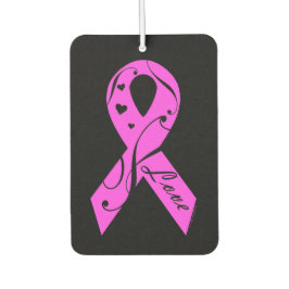 Rosa Band mit Liebe Autolufterfrischer