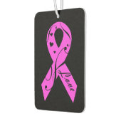 Rosa Band mit Liebe Autolufterfrischer (Links)