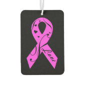 Rosa Band mit Liebe Autolufterfrischer (Rückseite)