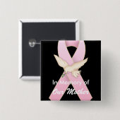 Rosa Band mit Taube ~ kundengerechtem Knopf Button (Vorne & Hinten)