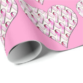 ROSA BAND-MUSTER GESCHENKPAPIER (Rolleneckpunkt)