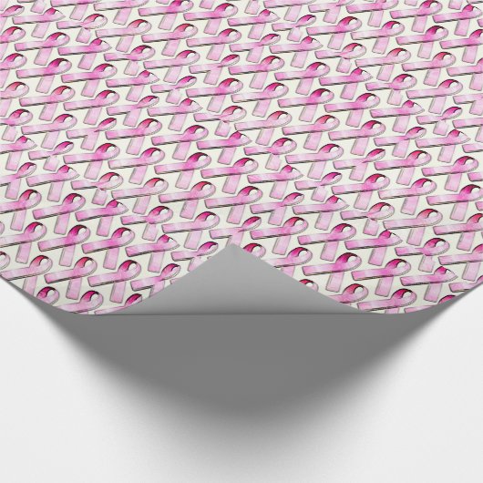 ROSA BAND-MUSTER GESCHENKPAPIER (Ecke)