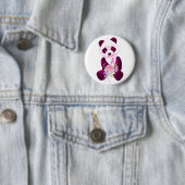 Rosa Band-Panda-Bär Button (Beispiel)