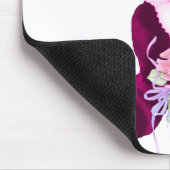 Rosa Band-Panda-Bär Mousepad (Ecke)