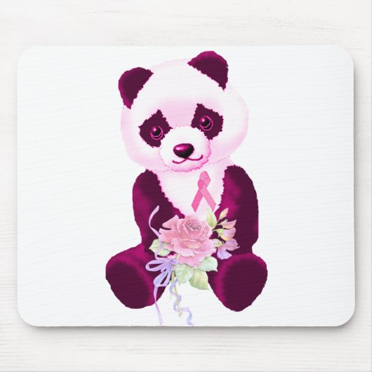 Rosa Band-Panda-Bär Mousepad (Vorne)