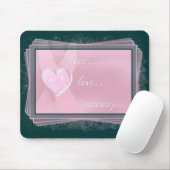 Rosa Band/rosa Herz-Hoffnung/Liebe/Mut Mousepad (Mit Mouse)