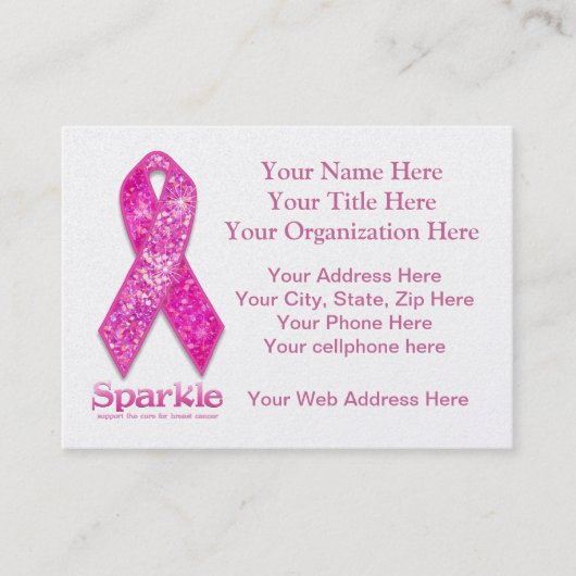 Rosa Band-Scheingeschenke Visitenkarte (Vorderseite)