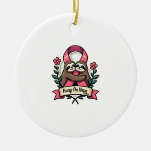 Rosa Band-Schlachentier-Unterstützung Vintage-Bewu Keramik Ornament