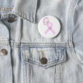 Rosa Band-Schmetterling Button (Beispiel)