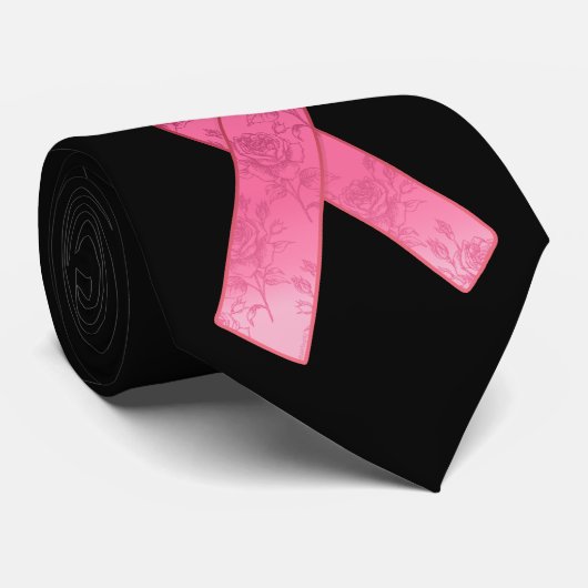 Rosa Band-Überlebender Krawatte (Gerollt)