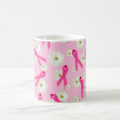 rosa Band und dunkles Design Kaffeetasse (Mittel)