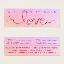 Rosa Band und Glitzer Liebe Sparkle Niedlich Girl-