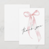 Rosa Band Vielen Dank Dankeskarte (Vorne/Hinten)