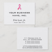 Rosa Band Visitenkarte (Vorne/Hinten)