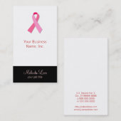 Rosa Band Visitenkarte (Vorne/Hinten)